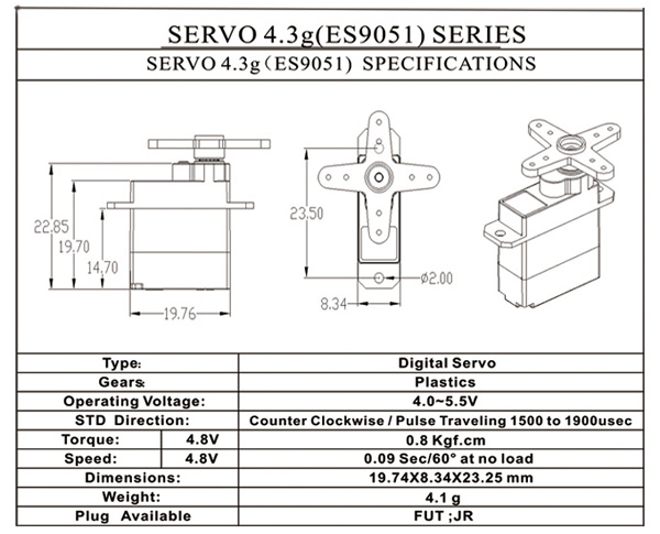 6PCSEmaxES905143gDigitalMiniServoForRCModel-1605166-2