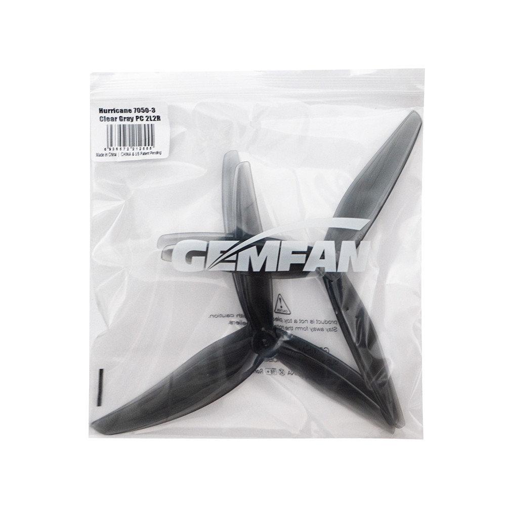 6PairsGemfan705070x507Inch3-BladePropPropeller5mmHoleforLongRangeFPVRacingDrone-2004766-8
