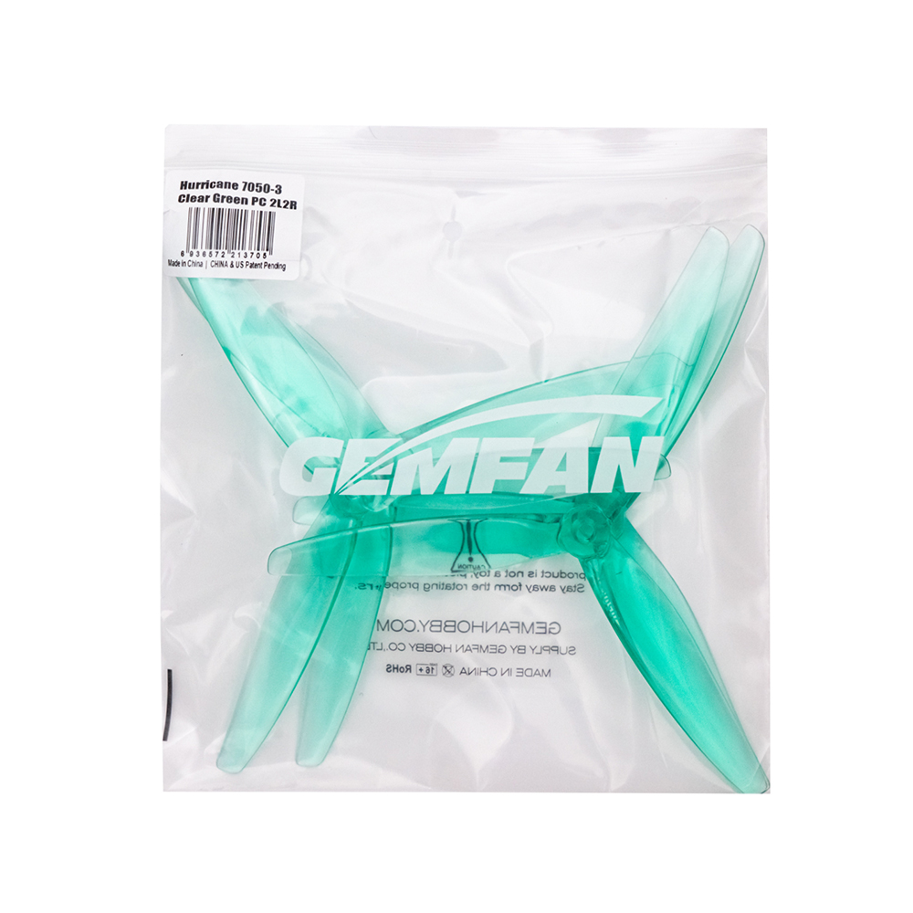 6PairsGemfan705070x507Inch3-BladePropPropeller5mmHoleforLongRangeFPVRacingDrone-2004766-9