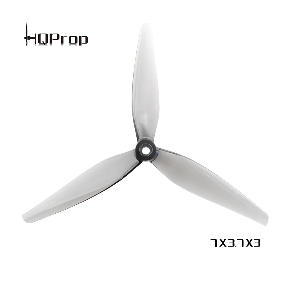 6PairsHQProp7X37X370377Inch3-BladePropellerPolyCarbonateforLongRangeRCFPVRacingDrone-2000071-1