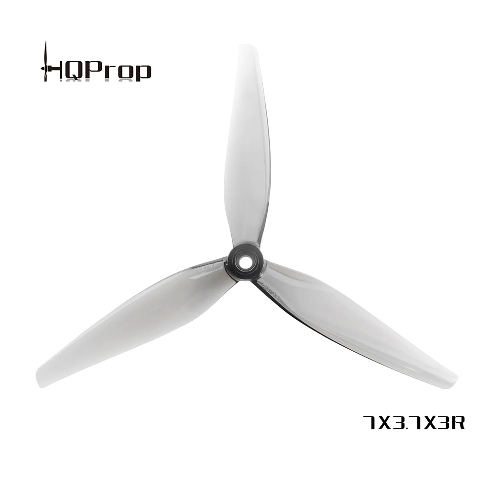 6PairsHQProp7X37X370377Inch3-BladePropellerPolyCarbonateforLongRangeRCFPVRacingDrone-2000071-2