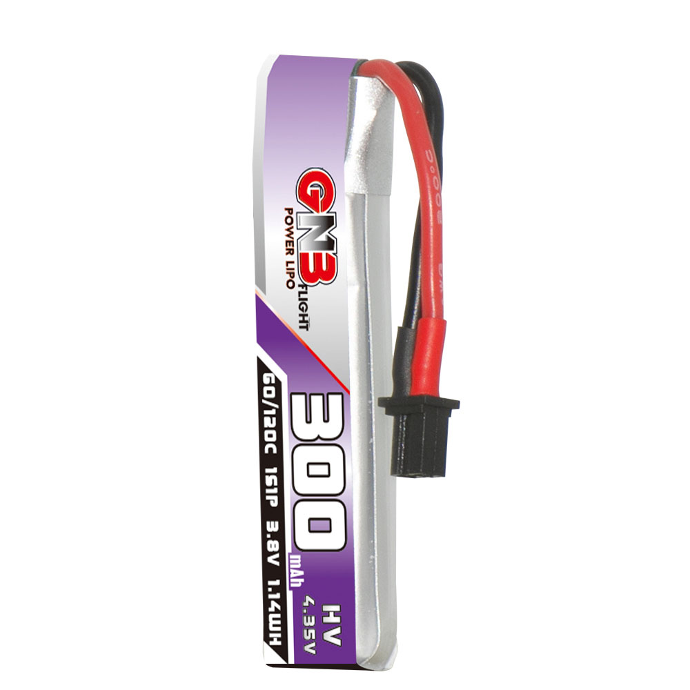 6PcsGaoneng38V300mAh60C1SLiHVBatteryA30PlugWithAdapterCableforBetaFPVMeteor65ProELRS-1988902-2