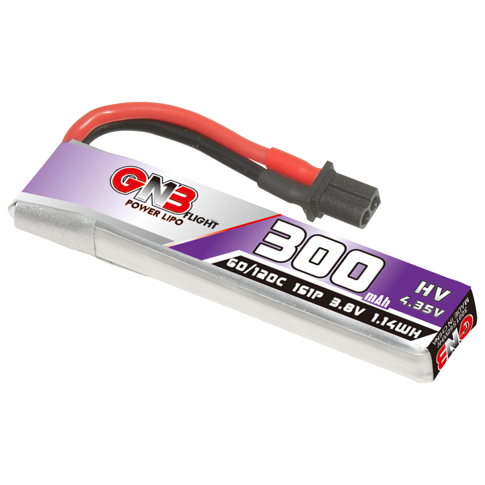 6PcsGaoneng38V300mAh60C1SLiHVBatteryA30PlugWithAdapterCableforBetaFPVMeteor65ProELRS-1988902-3