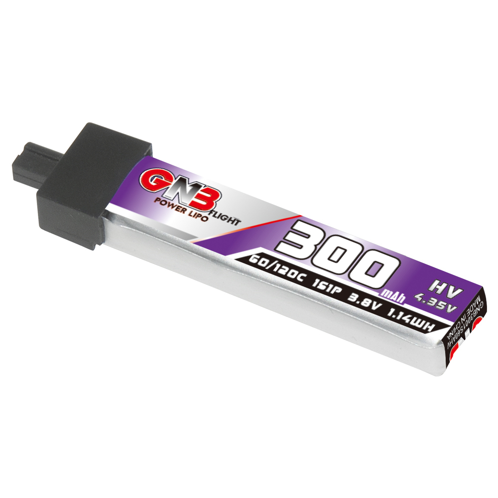 6PcsGaoneng38V300mAh60C1SLiHVBatteryA30PlugWithAdapterCableforHappymodelMobula6-1988901-3
