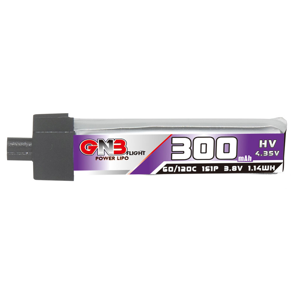 6PcsGaoneng38V300mAh60C1SLiHVBatteryA30PlugWithAdapterCableforHappymodelMobula6-1988901-4