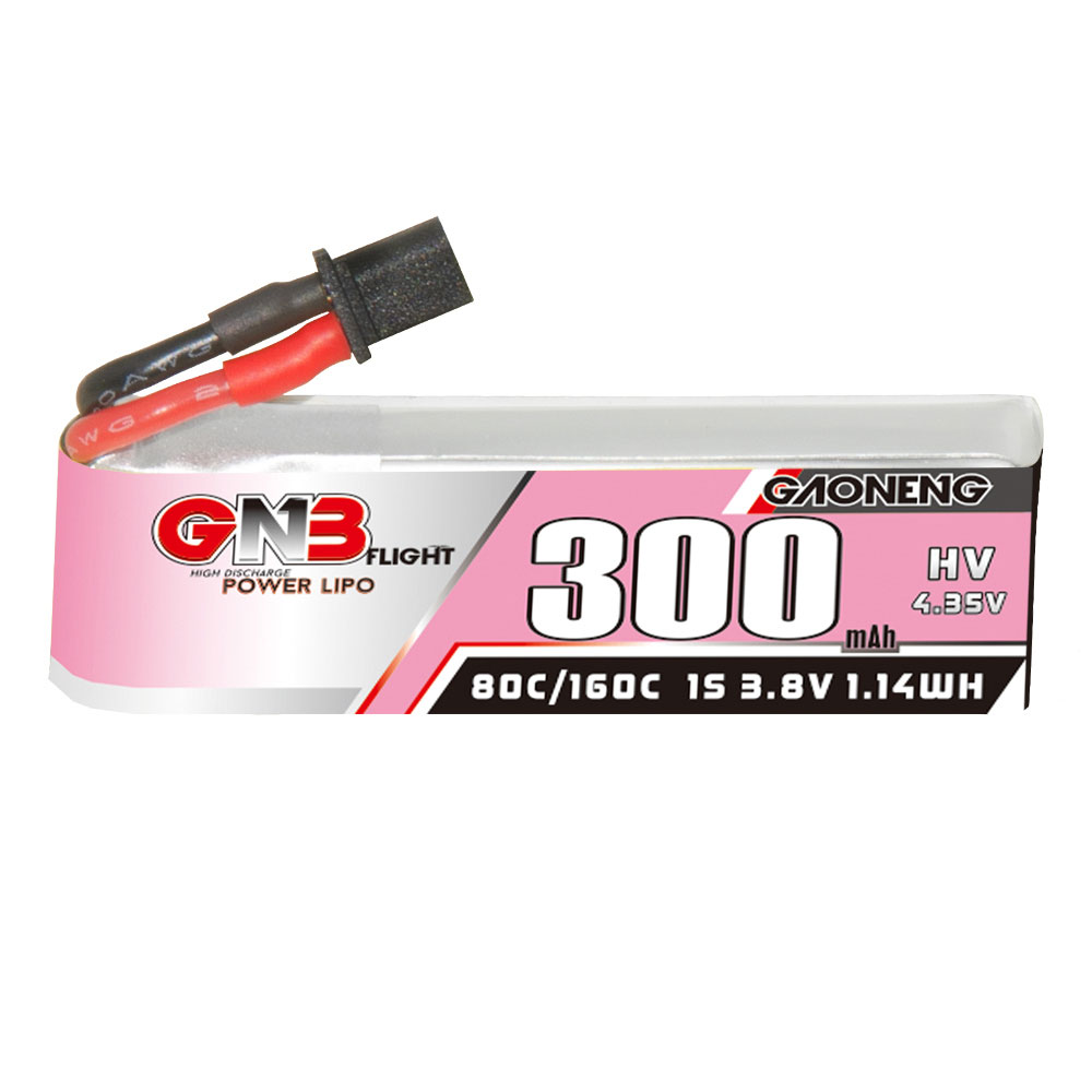 6PcsGaoneng38V300mAh80C1SLiHVBatteryA30PlugWithAdapterCableforEmaxTinyhawkSBetaFPVBeta75X-1989064-4
