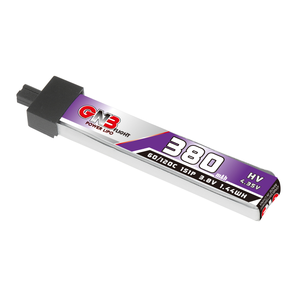 6PcsGaoneng38V380mAh60C1SLiHVBatteryA30PlugWithAdapterCableforBetaFPVMeteor65ProHappymodelMobula6HD-1988700-3