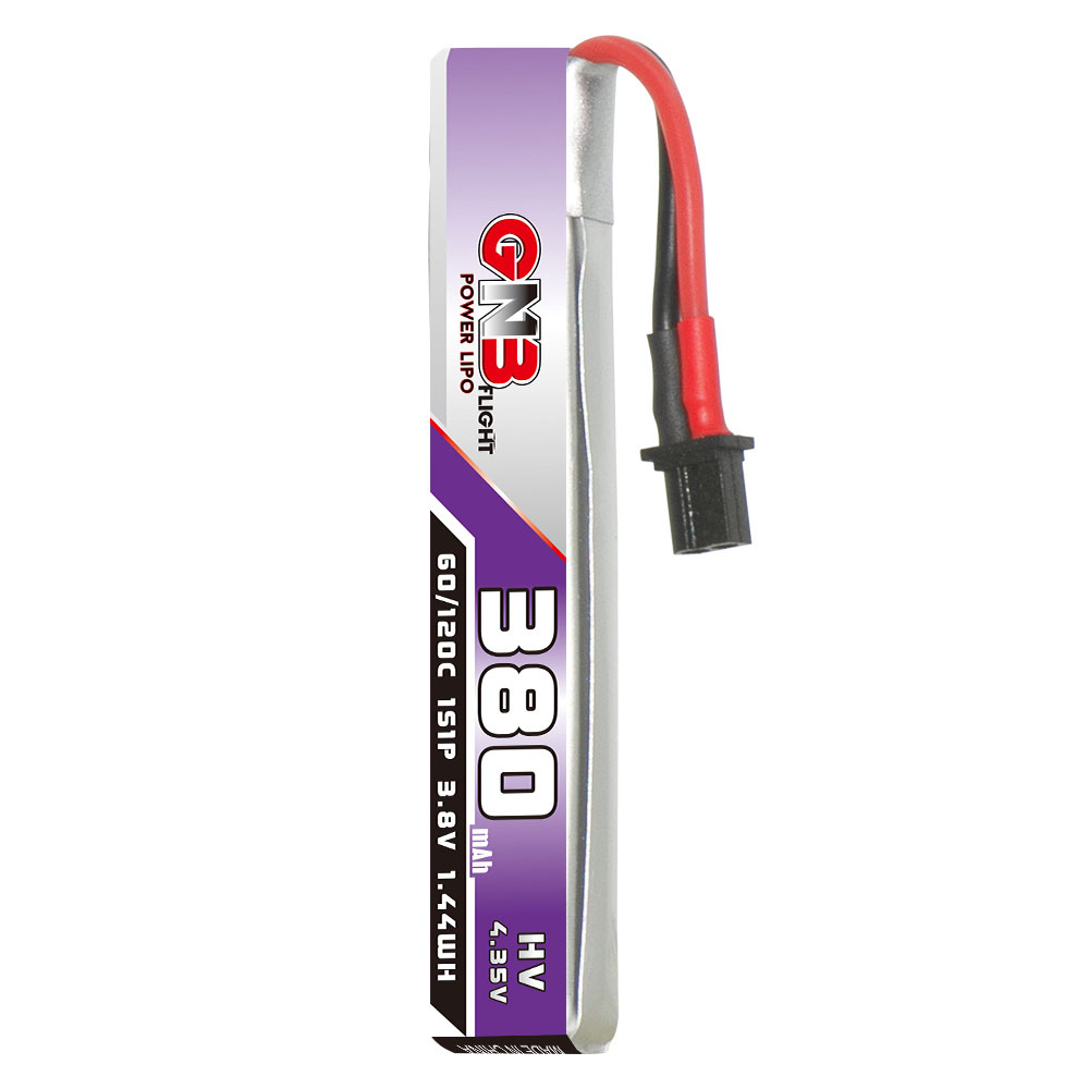 6PcsGaoneng38V380mAh60C1SLiHVBatteryA30PlugWithAdapterCableforHappymodelMobula6BetaFPVMeteor65-1988656-2