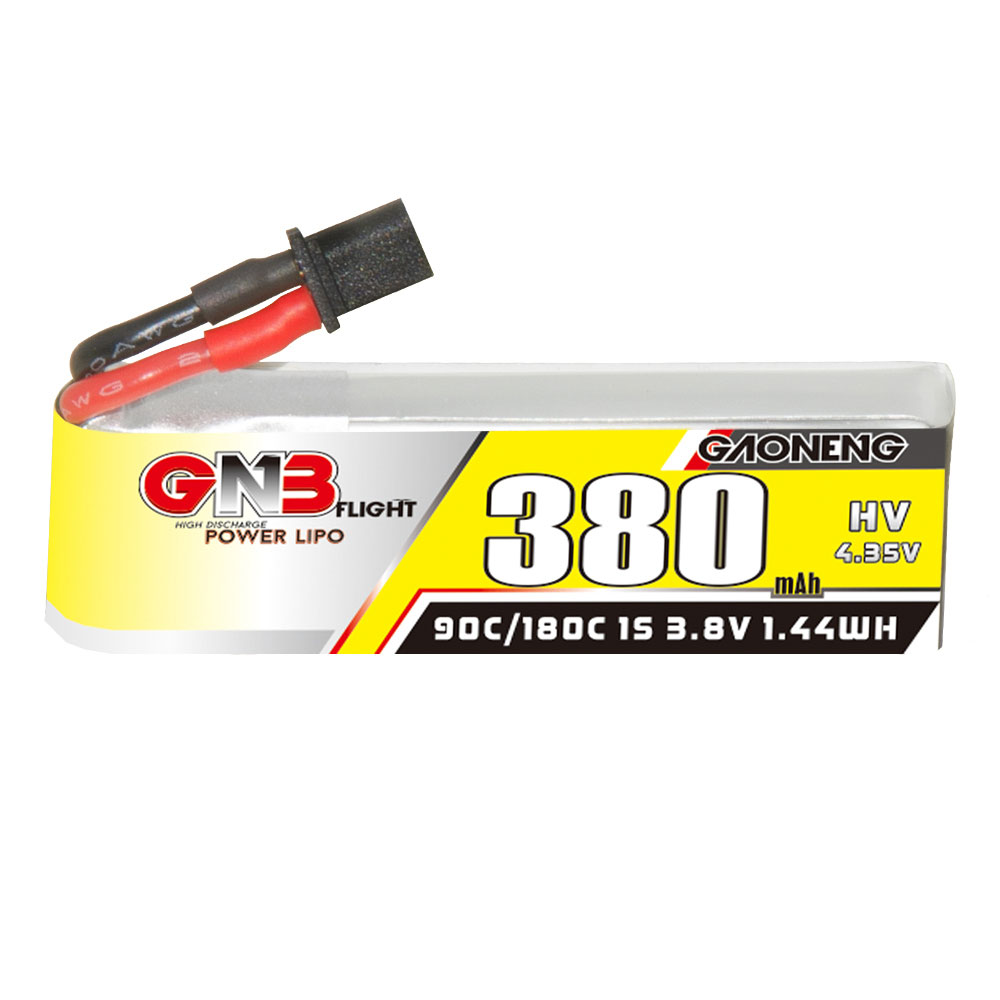 6PcsGaoneng38V380mAh90C1SLiHVBatteryA30PlugWithAdapterCableforEmaxTinyhawkSBetaFPVBeta75X-1988623-3