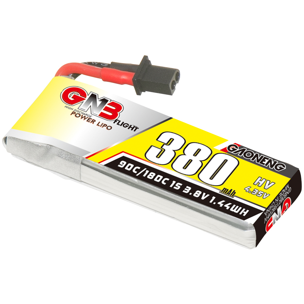 6PcsGaoneng38V380mAh90C1SLiHVBatteryA30PlugWithAdapterCableforEmaxTinyhawkSBetaFPVBeta75X-1988623-4