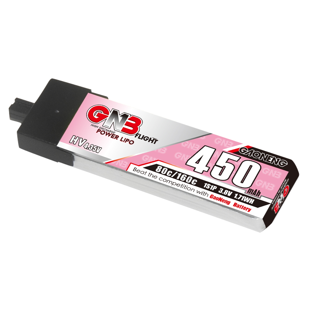 6PcsGaoneng38V450mAh80C1SLiHVBatteryA30PlugWithAdapterCableforEmaxTinyhawkSBetaFPVBeta75X-1988936-3