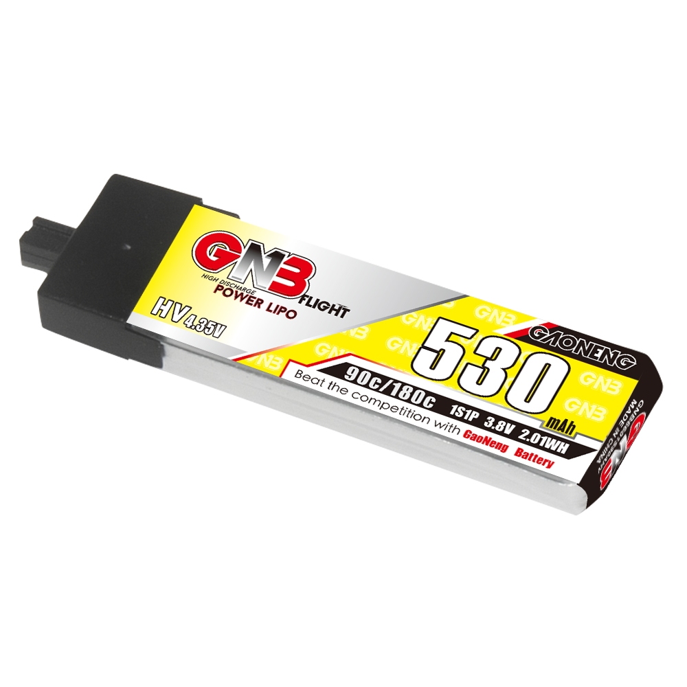 6PcsGaoneng38V530mAh90C1SLiHVBatteryA30PlugforSub250Nanofly20EmaxTinyhawkSBetaFPVBeta75X-1989122-3