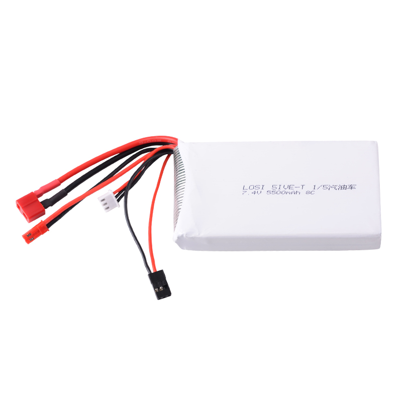 74V5500mAh8C2SLipoBatterywithTTamiyaFutabaJSTConnectorForLOSI5IVE-T15RCCarRemoteControlVehicleTruck-1980272-1