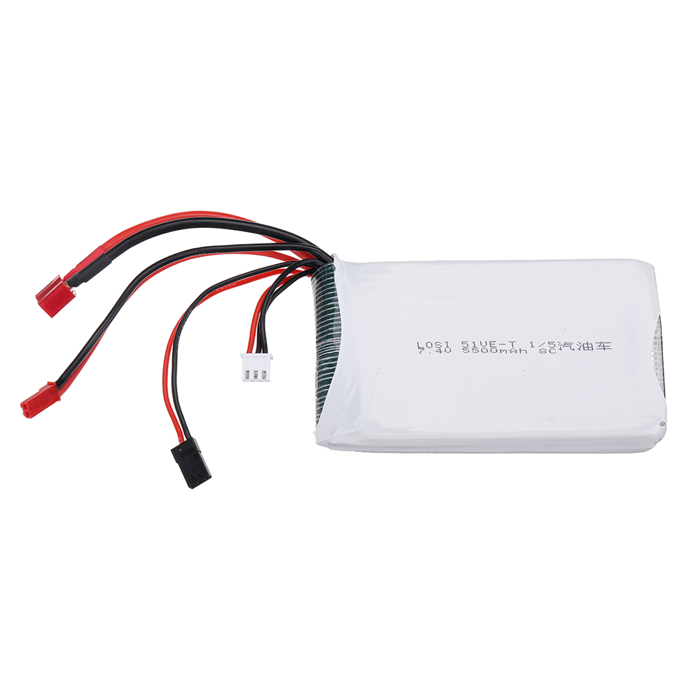 74V5500mAh8C2SLipoBatterywithTTamiyaFutabaJSTConnectorForLOSI5IVE-T15RCCarRemoteControlVehicleTruck-1980272-5
