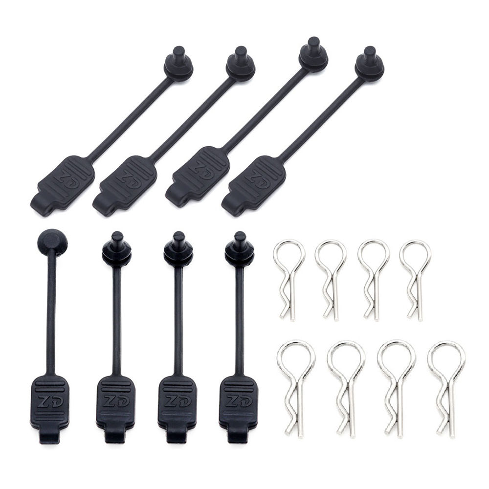 8PCSRCCarBodyClipRubberRetainerShellFixedBuckleLock8301forArrmaLosiZDRacing18110116VehiclesModelsPar-1996087-5