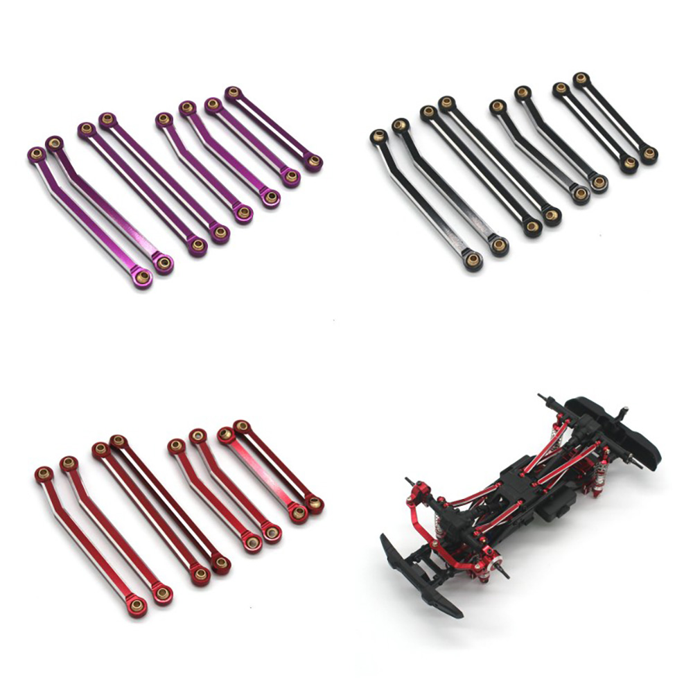 8PcsMetalPoLinkageTieLinkRodKitJJRCC8801AustarAX-8560TRX4M118RCCarParts-2010942-1
