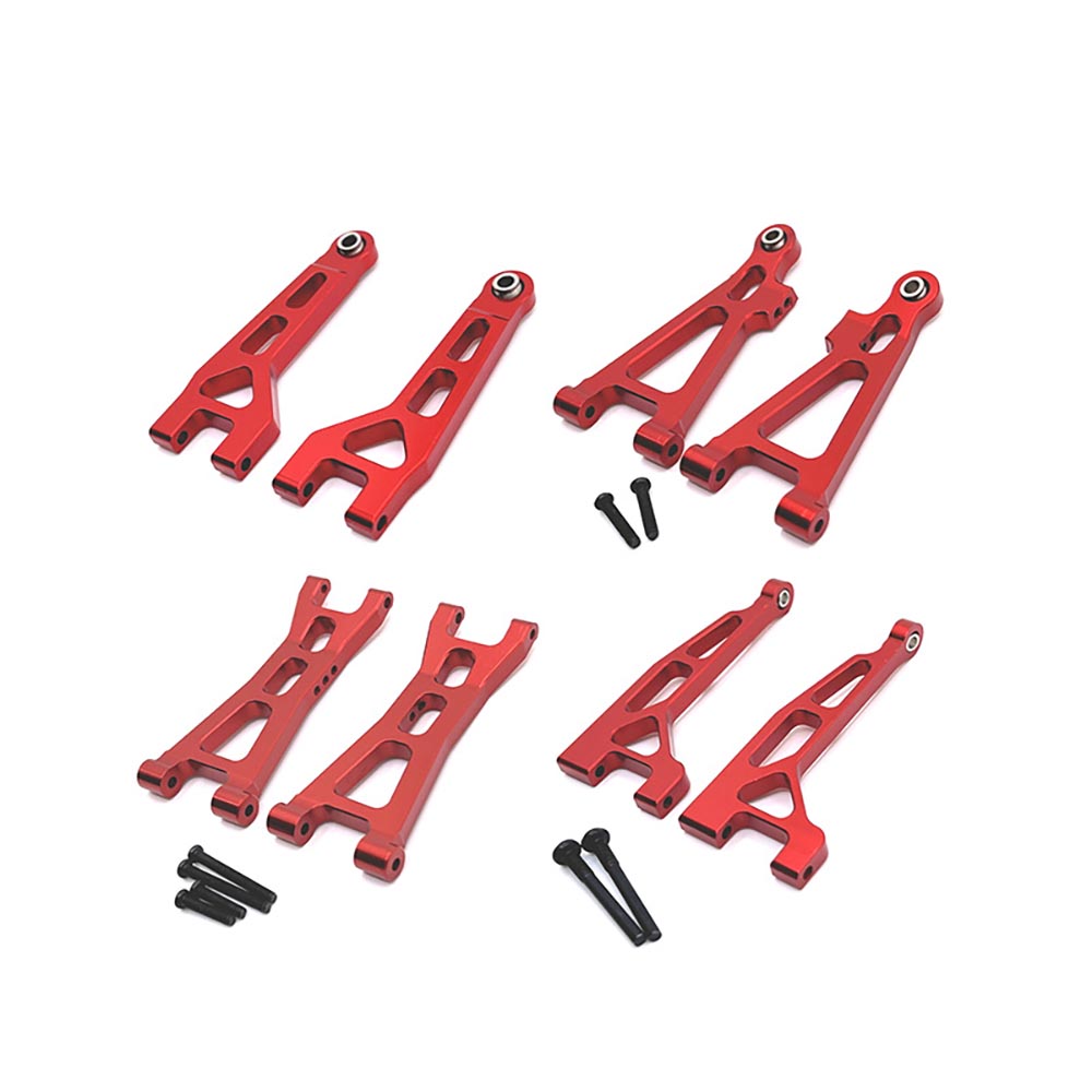 8pcsUpgradePartsForMJXH1616207162081620916210MetalFrontandRearUpperLowerSuspensionArmSet116RCCar-2005902-11