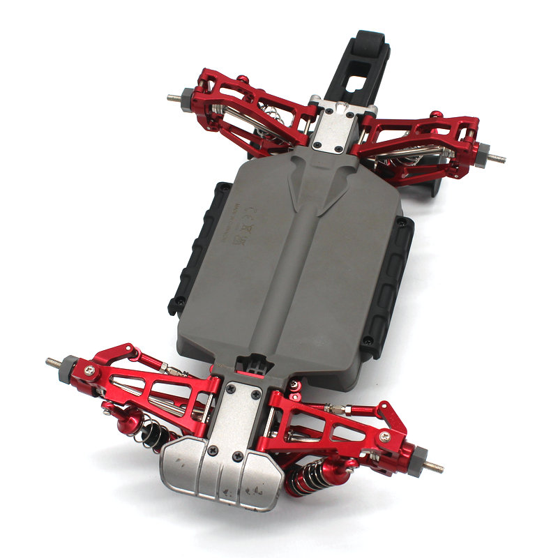 8pcsUpgradePartsForMJXH1616207162081620916210MetalFrontandRearUpperLowerSuspensionArmSet116RCCar-2005902-3