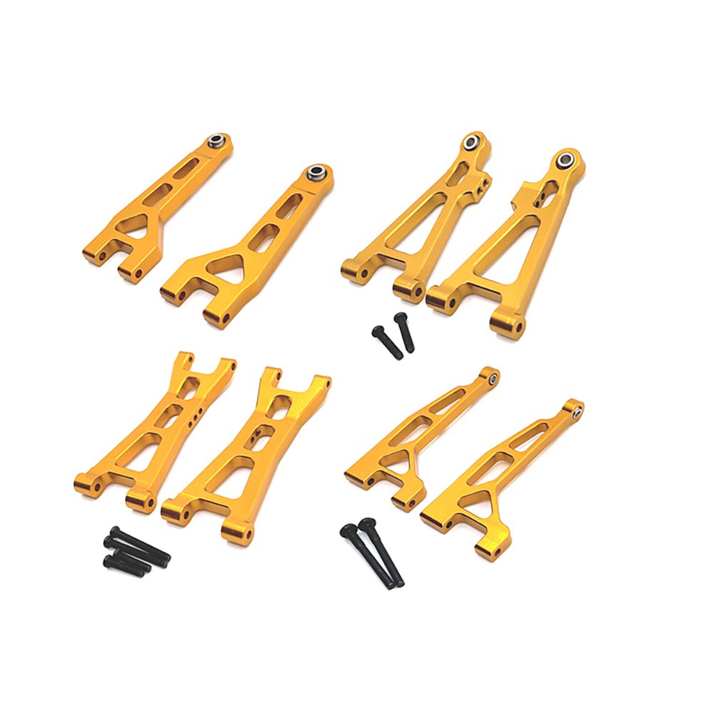8pcsUpgradePartsForMJXH1616207162081620916210MetalFrontandRearUpperLowerSuspensionArmSet116RCCar-2005902-10