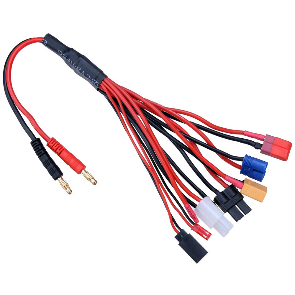 9in1MultifunctionalCharger40mmBananaAdapterConnectorPlugTTamiyaFutabaTRXXT60EC3JSTWire-925673-2