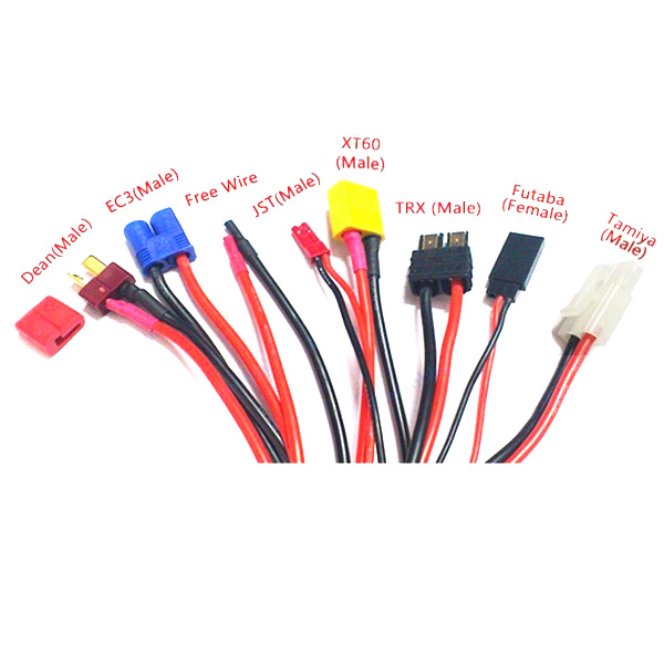 9in1MultifunctionalCharger40mmBananaAdapterConnectorPlugTTamiyaFutabaTRXXT60EC3JSTWire-925673-4
