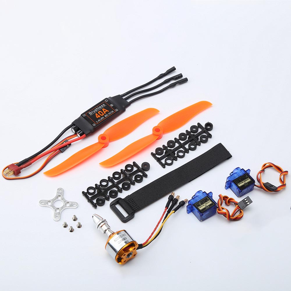 A22121000KV1400KV2200KVBrushlessMotor40AESCSG909gServo80606035PropellerRCPowerComboSystemforRCAirpla-1827045-1