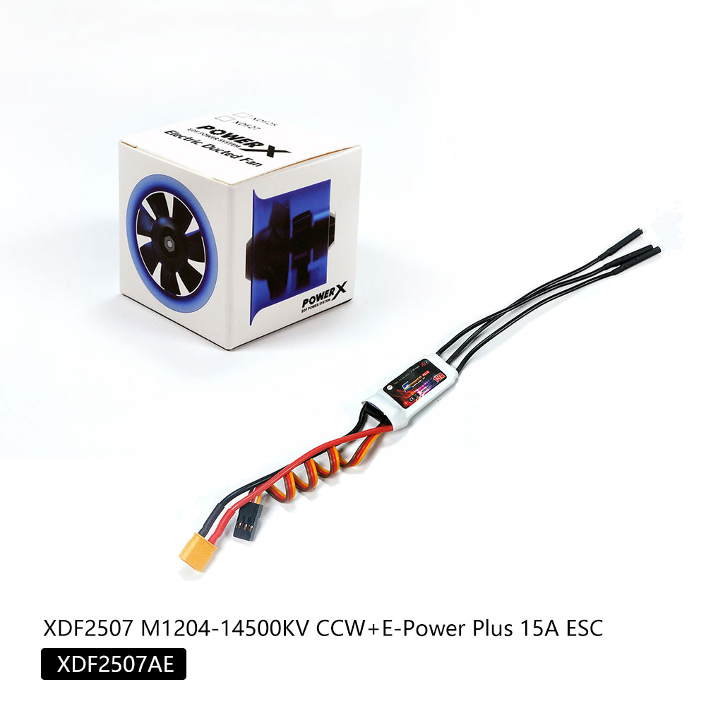 AEORC25mm7-BladeEDFDuctedFanUnitWithXDF2507M1204-14500KVBrushlessMotorRCPowerComboforFixedWingRCAirp-2011558-12