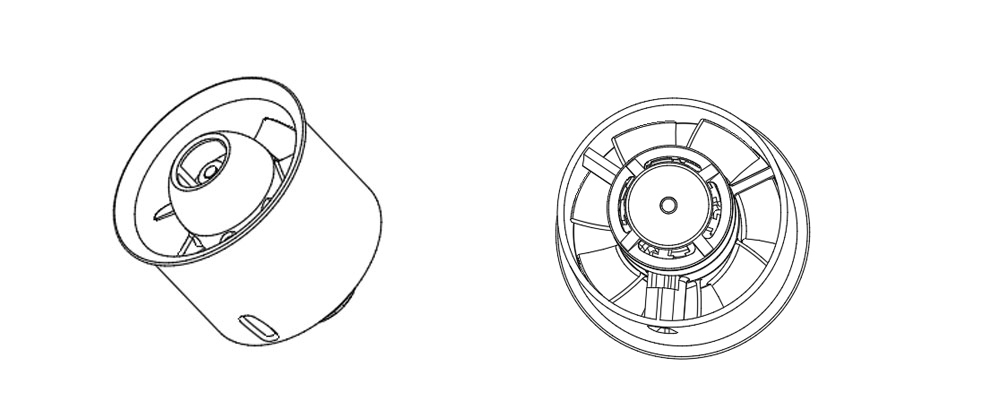 AEORC25mm7-BladeEDFDuctedFanUnitWithXDF2507M1204-14500KVBrushlessMotorRCPowerComboforFixedWingRCAirp-2011558-7