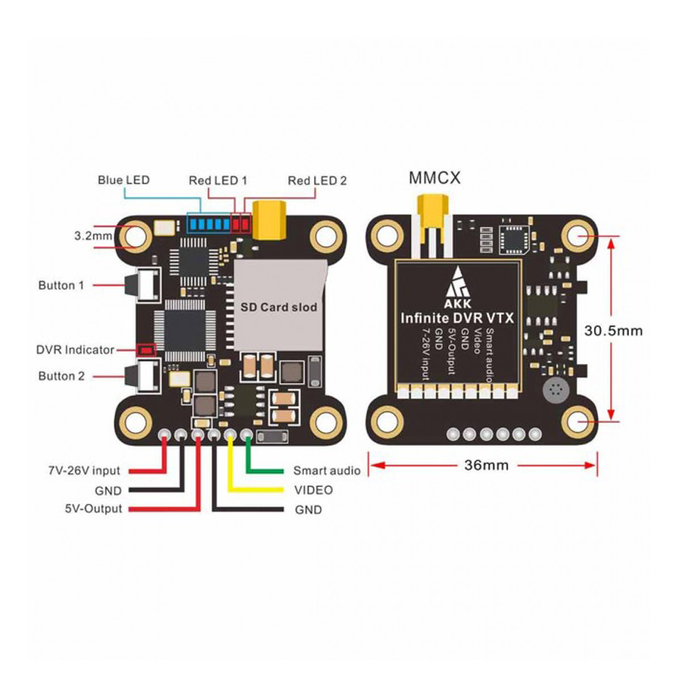 AKKInfiniteDVRVTX252006001000mWPowerSwitchableFPVTransmitterSupportSmartAudio-1382124-8
