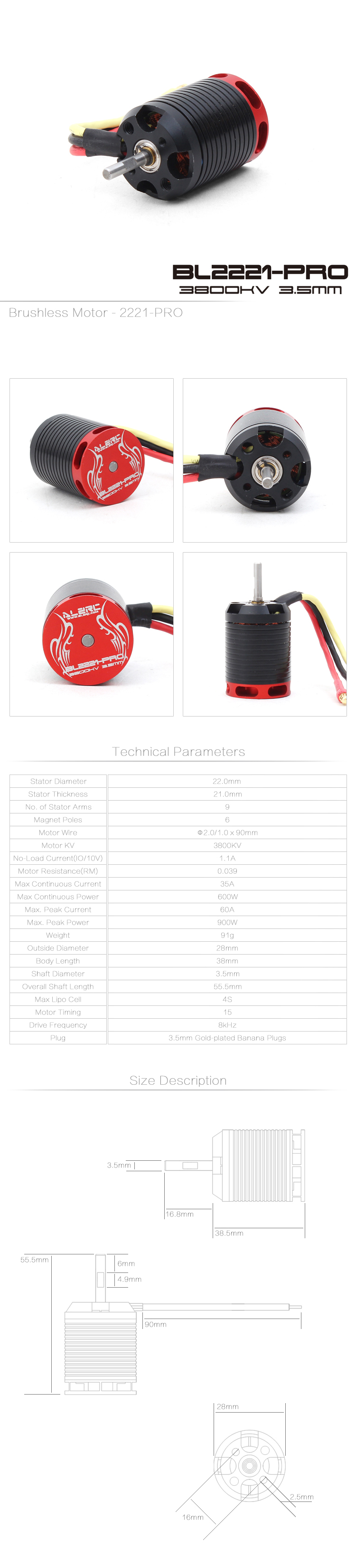 ALZRCDevil450ProRCHelicopterPart2221-PRO3800KVBrushlessMotor-1180533-1