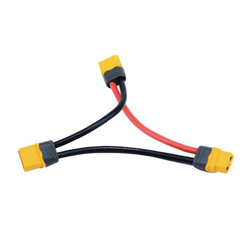 AmassXT60SeriesBatteryPackConnectorAdapterCable1Femaleto2Male12AWG10CMforRCLipoBattery-1994281-1