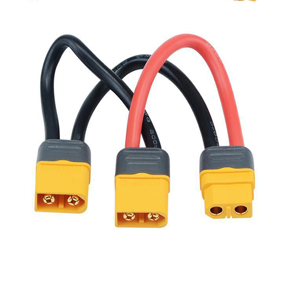AmassXT60SeriesBatteryPackConnectorAdapterCable1Femaleto2Male12AWG10CMforRCLipoBattery-1994281-2