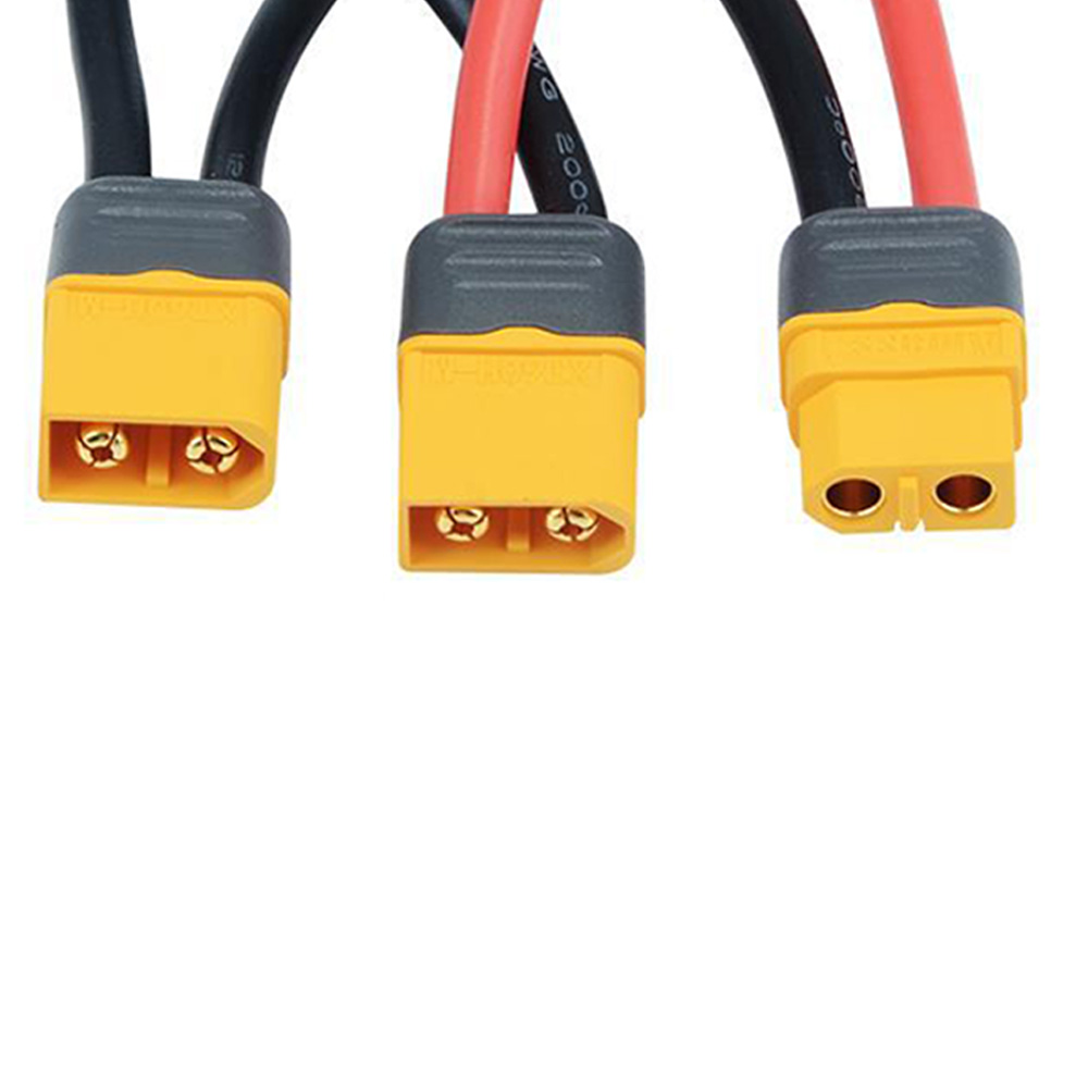 AmassXT60SeriesBatteryPackConnectorAdapterCable1Femaleto2Male12AWG10CMforRCLipoBattery-1994281-3