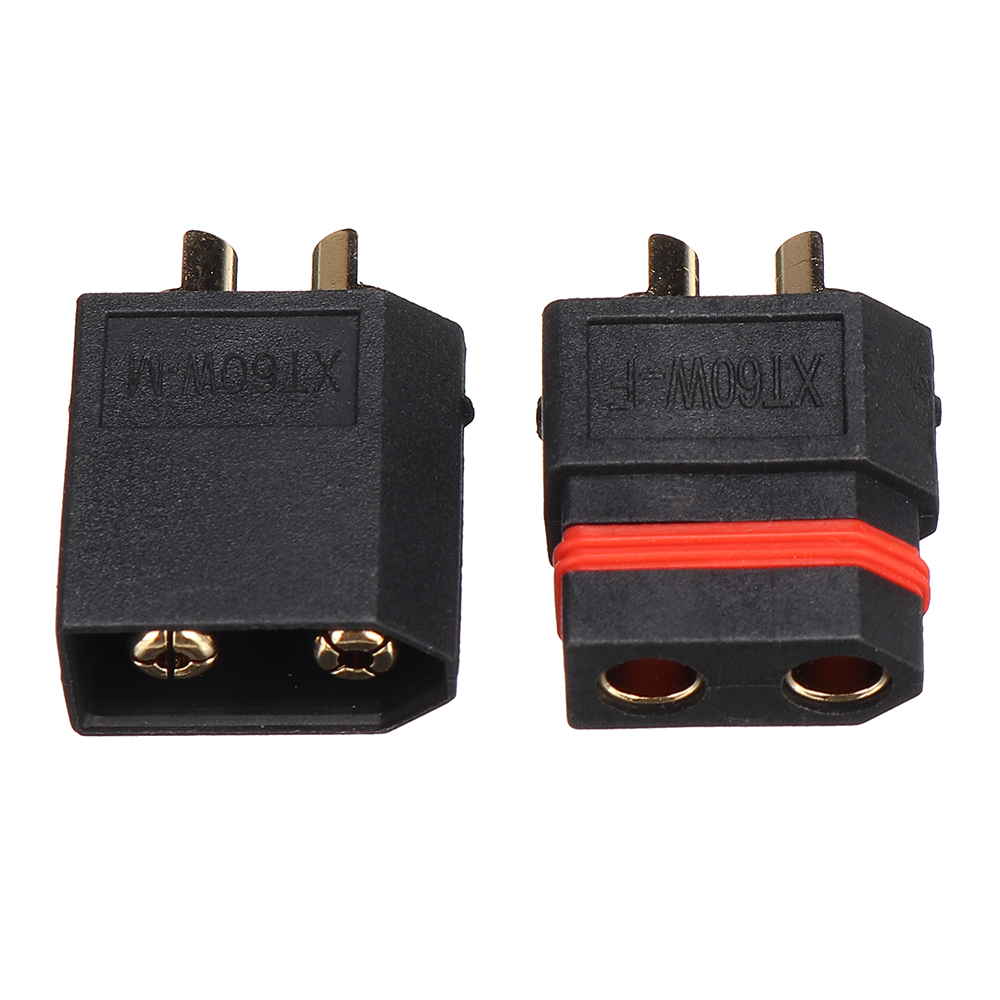 AmassXT60WWaterproofPlugGold-PlatedBlackBulletConnectorMaleandFemalePlugforRCDrone-1874095-2