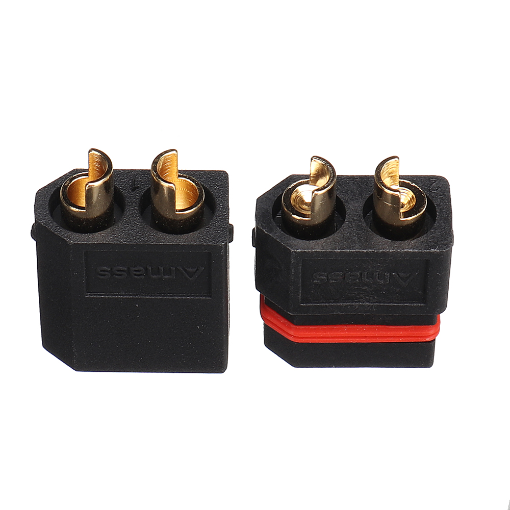 AmassXT60WWaterproofPlugGold-PlatedBlackBulletConnectorMaleandFemalePlugforRCDrone-1874095-3