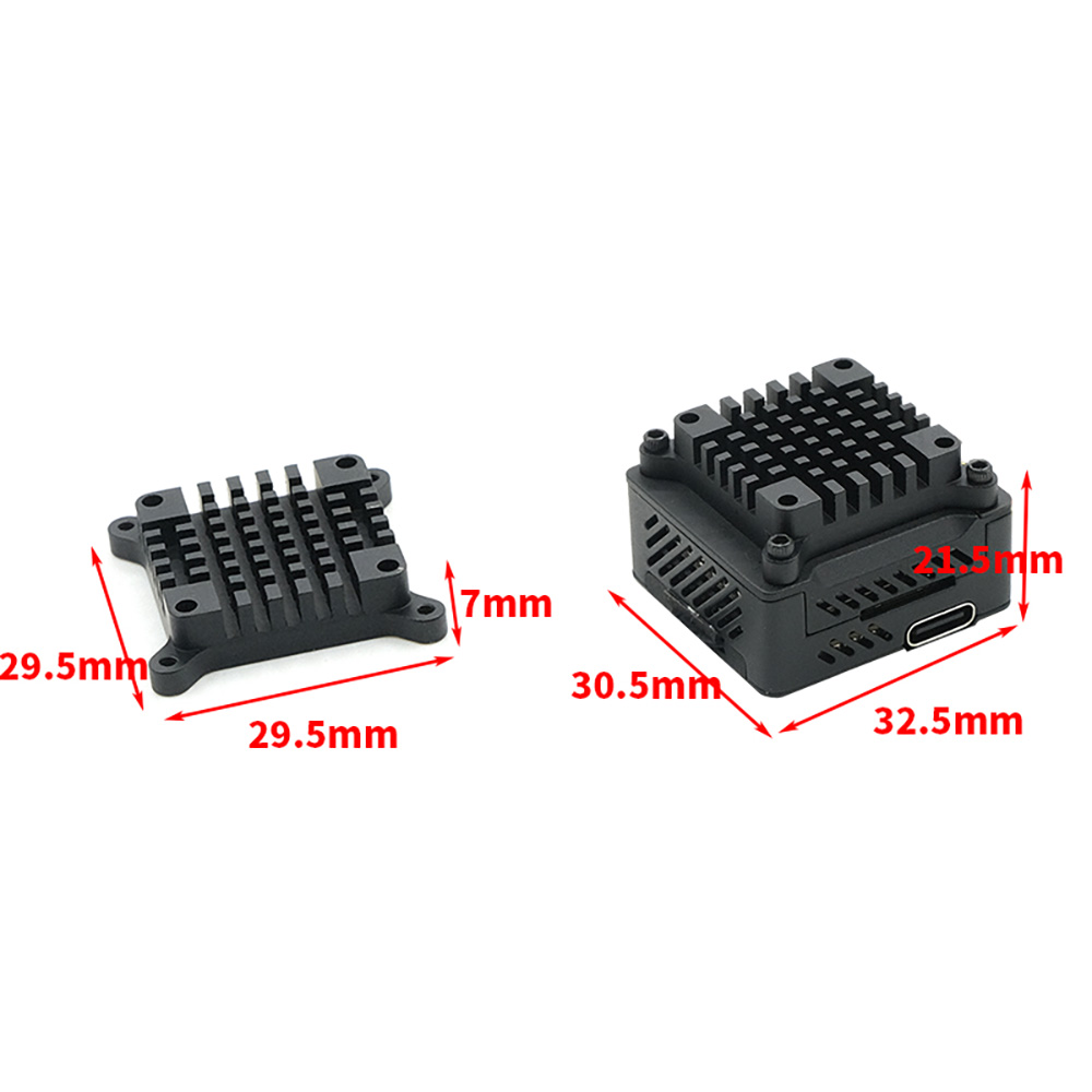 B6FPVAluminumAlloyFPVTransmitterHeatSink20x20mmM2AdapterforDJIO3AirUnitRCDrone-2004974-3