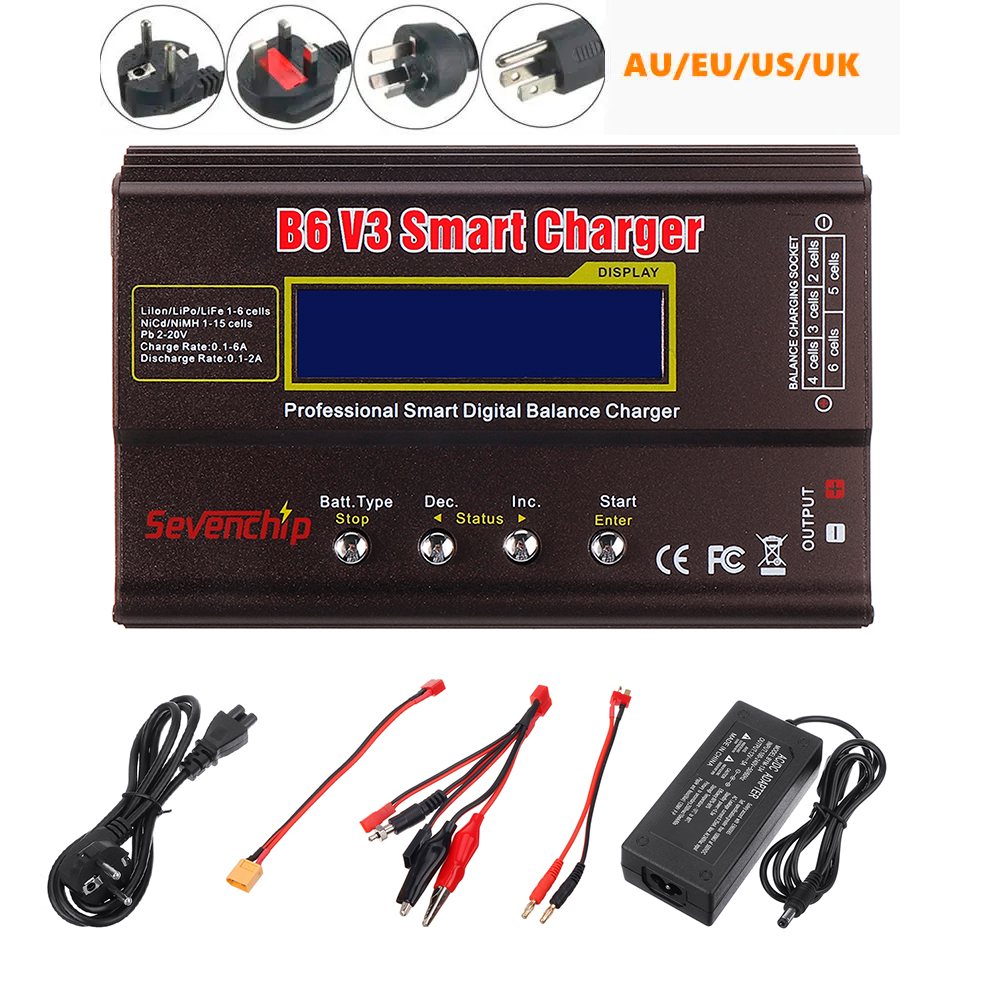 B6V380W6ALipoBatteryBalanceChargerDischargerUpgradeVersionwithPowerSupplyAdapter-1631226-1