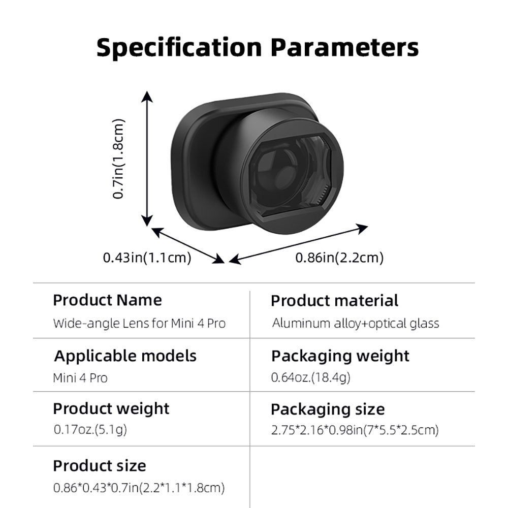 BRDRCExternalViewingWideAngleLensAmplifiersFiltersCameraMountforDJIMINI4PRORCDroneQuadcopter-2011000-11