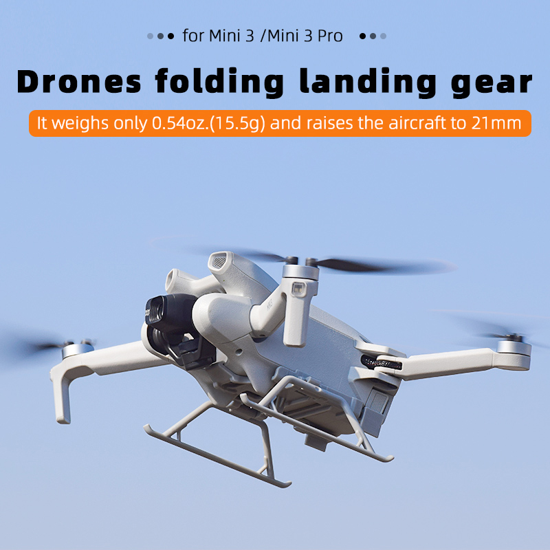 BRDRCFoldableExtendedHeightenLandingGearSkidLegsProtectorSupportforDJIMini3Mini3PRORCDroneQuadcopter-1980985-1