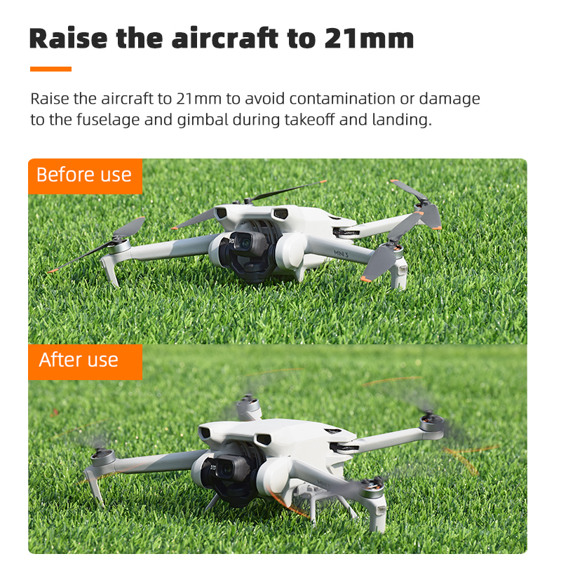 BRDRCFoldableExtendedHeightenLandingGearSkidLegsProtectorSupportforDJIMini3Mini3PRORCDroneQuadcopter-1980985-2