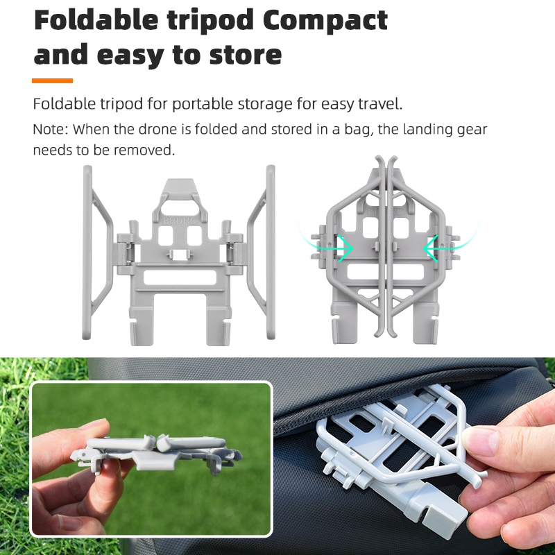 BRDRCFoldableExtendedHeightenLandingGearSkidLegsProtectorSupportforDJIMini3Mini3PRORCDroneQuadcopter-1980985-6