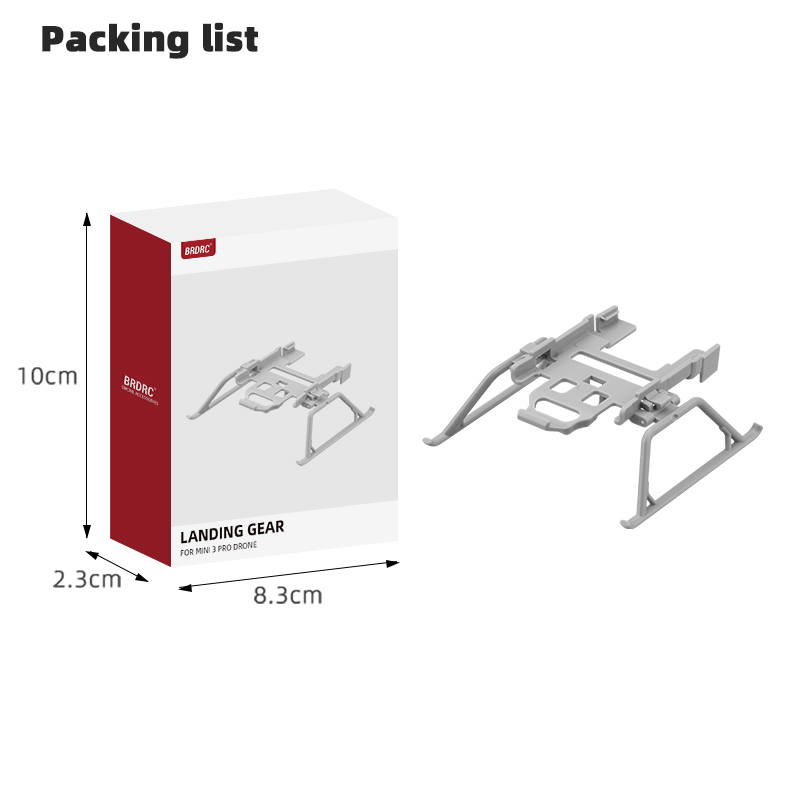 BRDRCFoldableExtendedHeightenLandingGearSkidLegsProtectorSupportforDJIMini3Mini3PRORCDroneQuadcopter-1980985-9