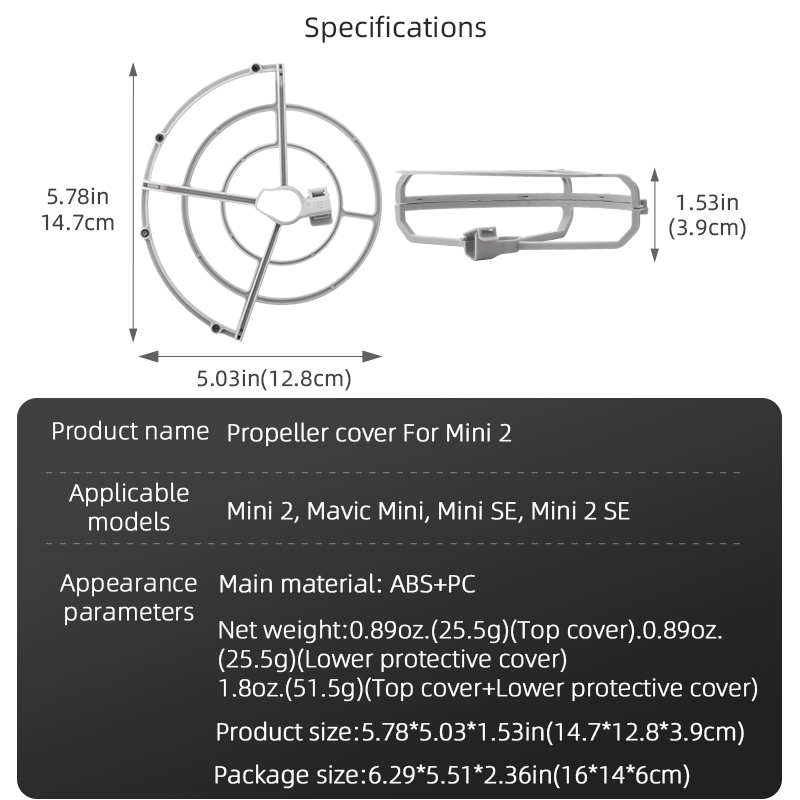 BRDRCQuickReleaseFull-WrapAnti-CollisionPropellerPropsGuardProtectionCoverforDJIMini2SEMini2MavicMin-1987556-12