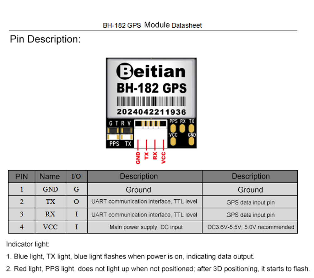 BeitianBH-182GPSModuleNMEAUBXDualProtocolforFPVReturnRescueRacingDroneRCAirplaneCompatibleF4F7H7Flig-2013964-3