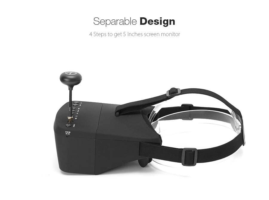 EachineEV8005Inches800x480FPVGoggles58G40CHRacebandAuto-SearchingBuildInBattery-1053357-4