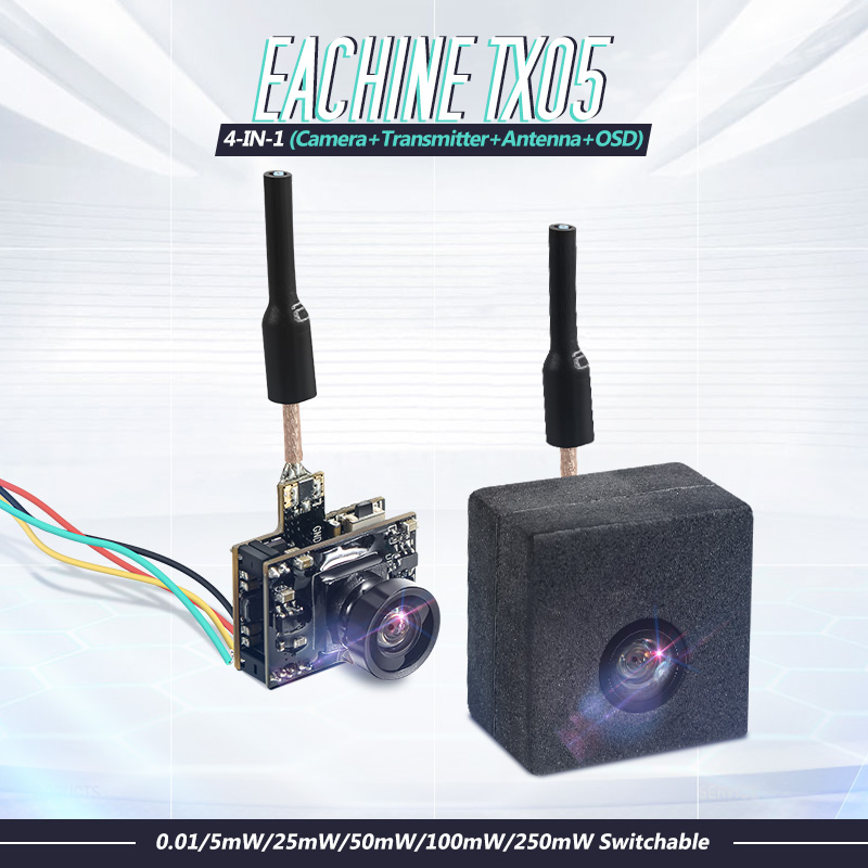 EachineTX0500152550100250mWSwitchablewOSDAIO58G72CHVTX600TVLNTSCMiniFPVCameraforRCDrone-1181013-1
