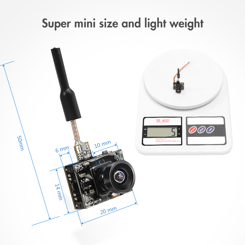 EachineTX0500152550100250mWSwitchablewOSDAIO58G72CHVTX600TVLNTSCMiniFPVCameraforRCDrone-1181013-2