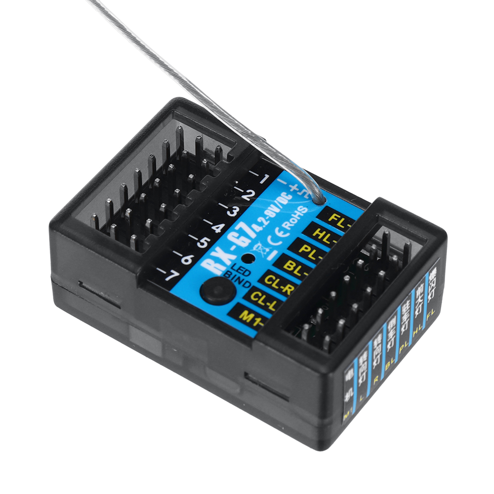FLYUEACET-6819BT-6819C24GHz7CHTransmitterwithRX-G7RX-G7XLightGroupReceiverforRCCarBoatTanks-1991061-14