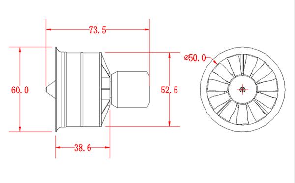FMS50mm11BladesDuctedFanEDFWith2627KV4500KV54003S4SBrushlessMotor-1115809-9