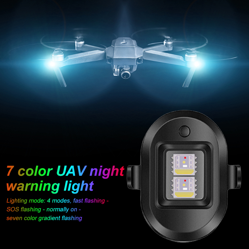 FSumUniversalNightFlyingLEDFlashLightRechargeableWarningSignalLampAntiCollisionStrobeBlinkerforDJIMi-1976707-8